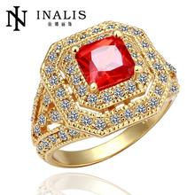 R065 Hot Sale Fashion Vintage Ruby Jewelry anillos 18K Gold Rings For Women Engagement Rings African