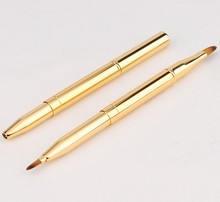 1pcs Professional two use Makeup Tools Portable Retractable Cosmetic Lipstick Gloss Lip Brush