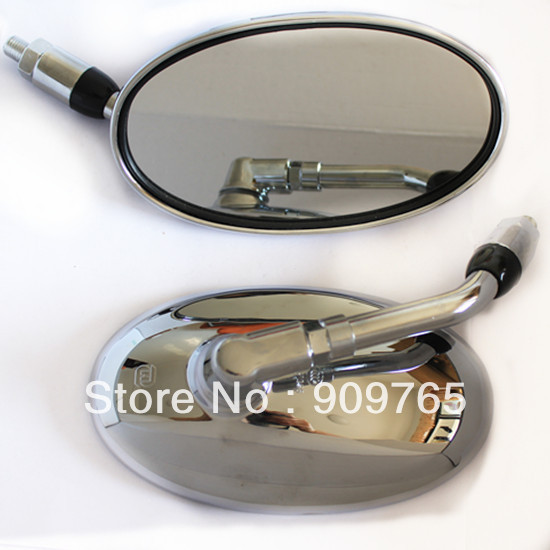 Chrome Custom Rearview Mirrors 10MM Thread for SUZUKI VL1500 VL 1800 VS1400 M109R VZ800 Kawasaki Vulcan VN 750 800 900 1500 1600