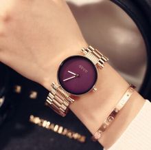 Hongkong Luxury GUOU Korean temperament simple Ms Rose Gold steel watches quartz watch students Quartz Wristwatches