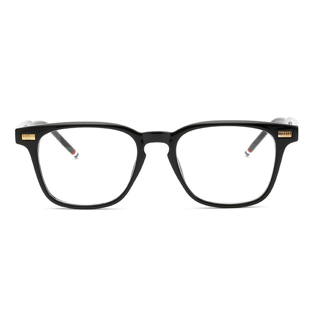 Wholesale Hot Sale PC Plain Glass Bright Black Frames Pattern Glasses