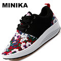 2017 New Summer Popular Women Shoes Air mesh Casual Female Breathable Height Increasing Fashion Shakeing Graffiti