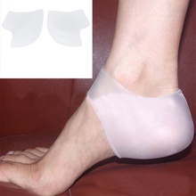1 Pair/2PCS Silicone Gel Heel Dry Hard Cracked Skin Moisturizing Protectors Open Toe Sock