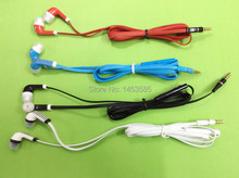 1000pcs/lot New universal In-Ear Mobile Phone earphone Hands-free With Volume&Mic for Apple Samsung Sony ipad mini mp3