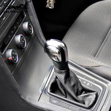 Volkswagen Golf 7 Car gear cover ABS chrome trim with vw logo auto accessories 2pcs for