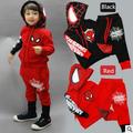 Marvel Comic Classic Spiderman Child Costume Sports suit 2 pieces Tracksuits boy suit Clothing sets Coat