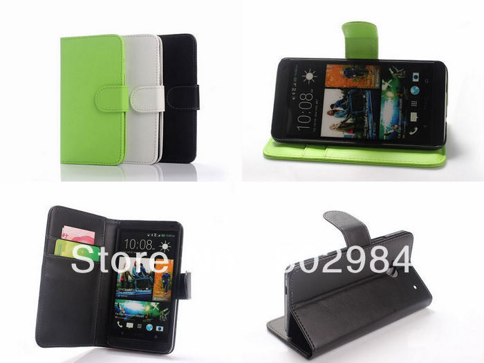Cell Phone Wallet Leather Case for HTC One 802W M7 Stand Skin Pouch Cover Holster Credit Card Holder Slot 20pcs free shipping