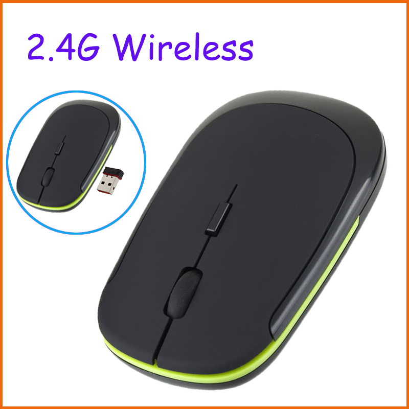 1Pcs Slim Mini Wireless Optical Mouse Mice USB Receiver 2.4GHz for Laptop PC Wholesale