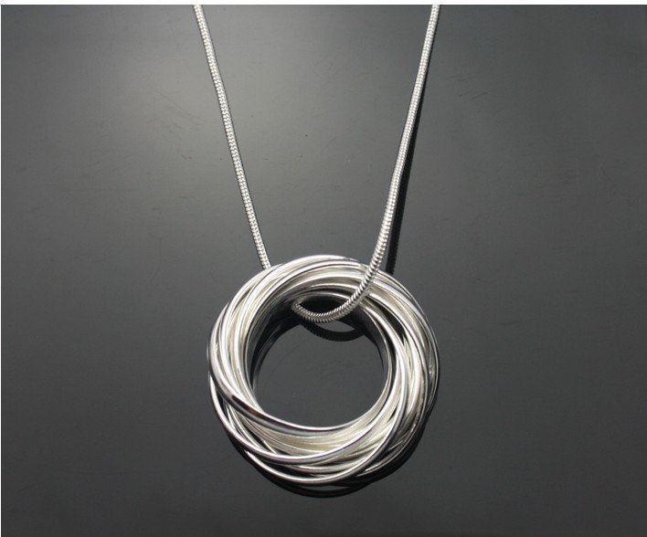 Free shipping fashion necklace 925 silver jewelry necklace fashion jewelry necklace silver necklace wholesale price RM04
