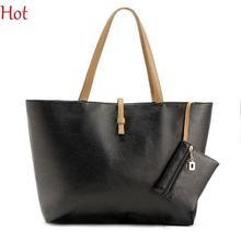 Luxurious Fashion Totes Woman Bag Women Handbags Black Beige Solid Ladies Messenger Street Leather Bags With Coin Case Bag 3470