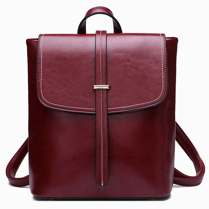 mochilas mujer cuero