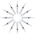 50 piece 10ml Disposable Syringe with 0 7 30mm Needle Sterile Injection individual Safety package