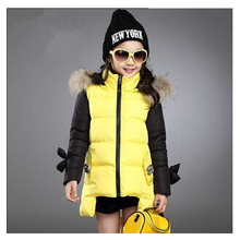 Fashion parkas girl clothing 2015 kid clothes winter multicolor children outerwear coats princess girls jacket children’s wear