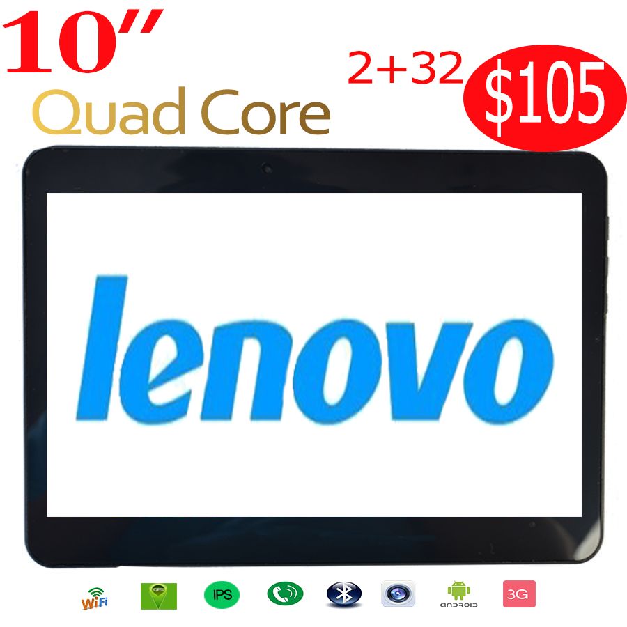 Lenovo 2015 free 10 inch Call Tablet phone Tablet PC 3G 1 Quad Core Android 4
