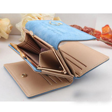 Hot Sales Card Wallet Best Leather Button Clutch Purse Short Handbag Bag For Lady Business ID