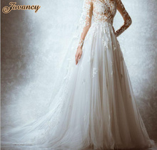 Zuhair Murad Generous See Through Lace High Neck Court Train Wedding Bridal Dresses With Long Sleeve