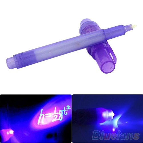 Гаджет  Magic Purple 2 In 1 UV Black Light Combo Creative Stationery Invisible Ink Pen  1Q42 None Офисные и Школьные принадлежности