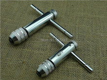 Envío gratis de calidad superior 1 unid llave del grifo ajustable 3 mm – 8 mm mango en t de trinquete trinquete Tap llave herramienta Chuck tipo M3-M8