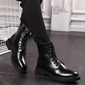Autumn and winter warm men s leather Martin boots male boots male boots in tube