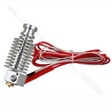 3D Printer Wade extruder All metal E3D J-head Hot End with Heater& Thermistor, 1.75/3mm, 0.2-0.5mm Nozzle optional