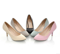 2014 High Heels Working Shoes Women Candy Color Princess Shallow Mouth Dress Pumps Casual Women Pumps