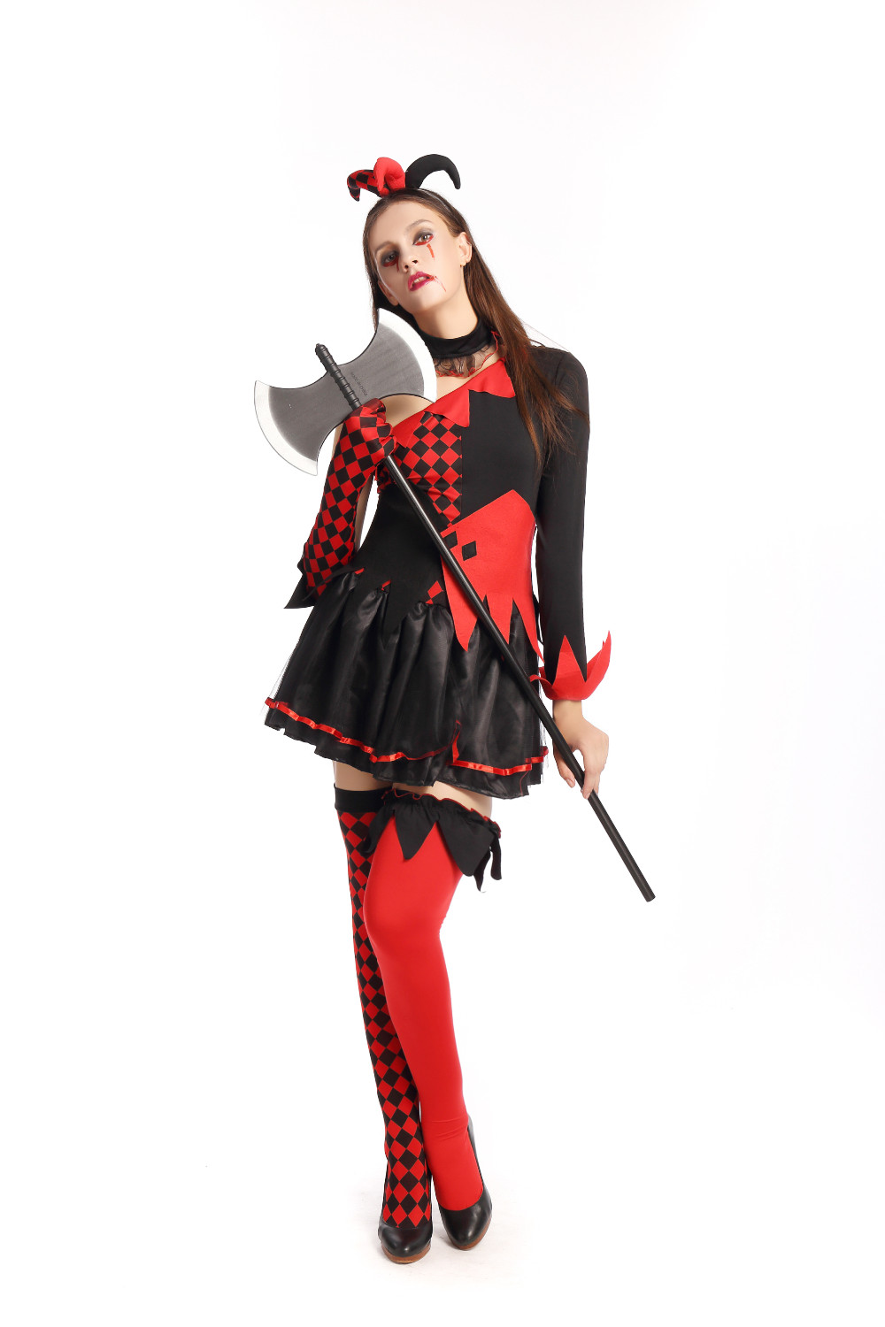 Halloween Carnival Clown Costumes For Womens Sexy Halloween Costumes Scary Costumes Cheap Scary ...
