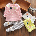 Fashion Toddler Baby Girl Cotton Spring Clothes Set Cartoon Pattern T shirt Long Pants Set fashion