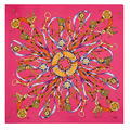 Fashion Summer Woman Beautiful 100 Silk Scarf 100 100cm Dazzle Colour Rope Design Silk Summer Scarf