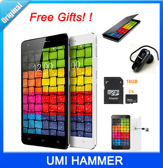 Original UMI HAMMER 5 0 IPS Android OS 4 4 SmartPhone MTK6732 Quad Core 1 5GHz