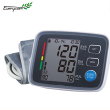 Free Shipping Arm cuff Digital Blood Pressure Monitor Oscillometric with Heart Rate Health Monitor