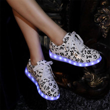 Led shoes for adults led casual men shoes led luminous shoes 2015 plus size light up