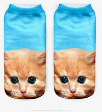 20 Colors You can choose 3D Print Animal women Socks Casual cartoon Socks Unisex Low Cut