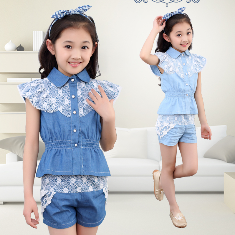 http://g02.a.alicdn.com/kf/HTB1UF81IFXXXXctXXXXq6xXFXXXT/Summer-Style-Brand-Girl-Clothes-Denim-Singel-Buttons-Teenage-Girl-Sets-Lace-Wear-Shorts-Cute-Baby.jpg