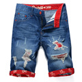 Free shipping 2017 new fashion mens short jeans cotton summer style shorts thin breathable denim shorts