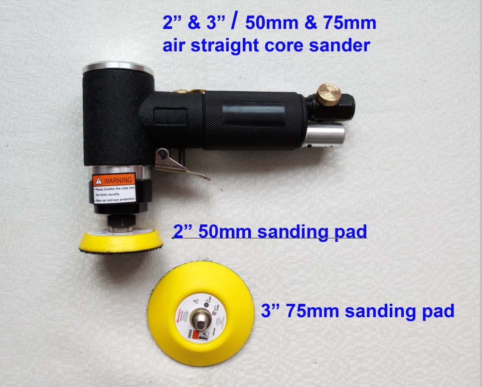 2 inch 3 inch  air straight core sander, pneumatic straight core sander 50mm 75mm polishing grinder