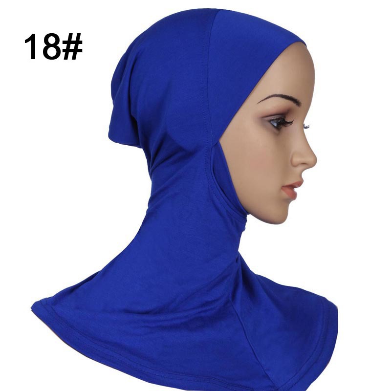 Muslim Islamic long hijab 18 blue