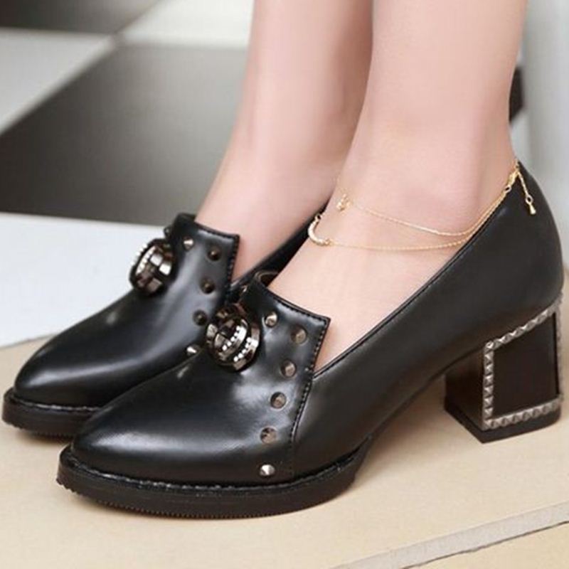 soft leather high heels