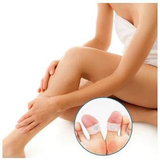 2Pair New magnet lose weight new technology healthy slim loss toe ring sticker silicon foot massage