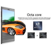 3G UHAPPY UP920 16GBROM 2GBRAM 5 5 Android 4 4 SmartPhone MTK6592 Octa Core 1 7GHz