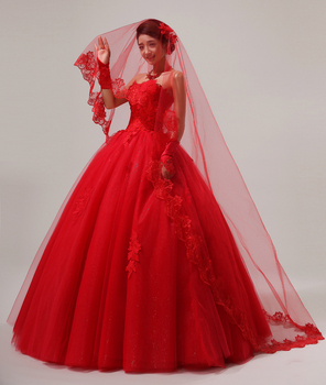 Veils for red wedding dresses