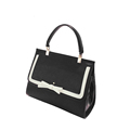 Classic Black And White Retro Handbag 2016 New Fashion Bowknot Contrast Color Flap Bag Retro Panelled