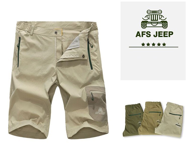 2015 New Summer Breathable Quick Dry Cargo Shorts Quick Drying Fashion Beach Army Casual Pants Plus Size 4XL Brand AFS JEEP Pant (5)