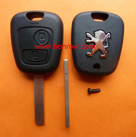 Peugeot 2 button remote key with 307 blade 433Mhz ID46 Chip