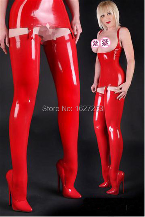 thigh high latex