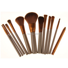 New Professional makeup brushes 12pcs make up brush sets eye shadow Iron box Cosmetic Brush kits