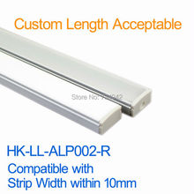 0.5Meter Super Slim 17.3*8mm Recessed Aluminum LED Profile without Flange, Compatible with Strip Width within 12mm