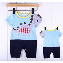 High Quality 1pc Boy Kids Baby Toddler Infant Cute Dinosaur Romper Jumpsuit Clothing Outfit KS0129