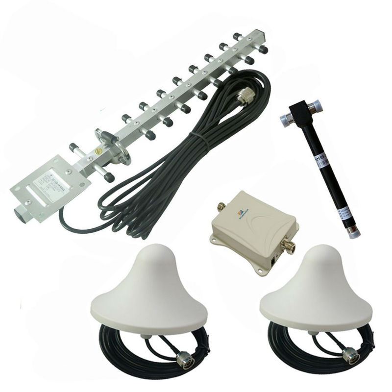 65dB 1800MHz Signal Booster + 2 Ceiling Antennas + 1 Yagi Antenna Cell