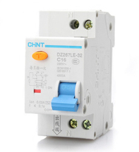 CHINT DPNL 1P N 16A 230V 50HZ 60HZ Residual current Circuit breaker with over current protection