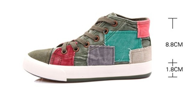 denim flat bottom lacing high shoes shoes match canvas colorant qH0tnZfw